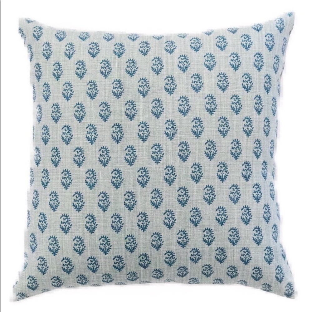 Pair of Peter Dunham Block Print Pillows 22x22